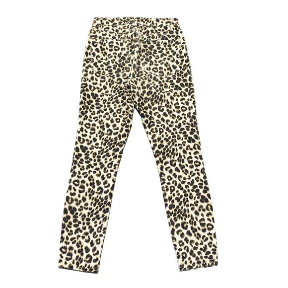 FRAME Ali High Rise Cigarette Jean Womens Sz 26 Leopard Slim Fit - Picture 6 of 6